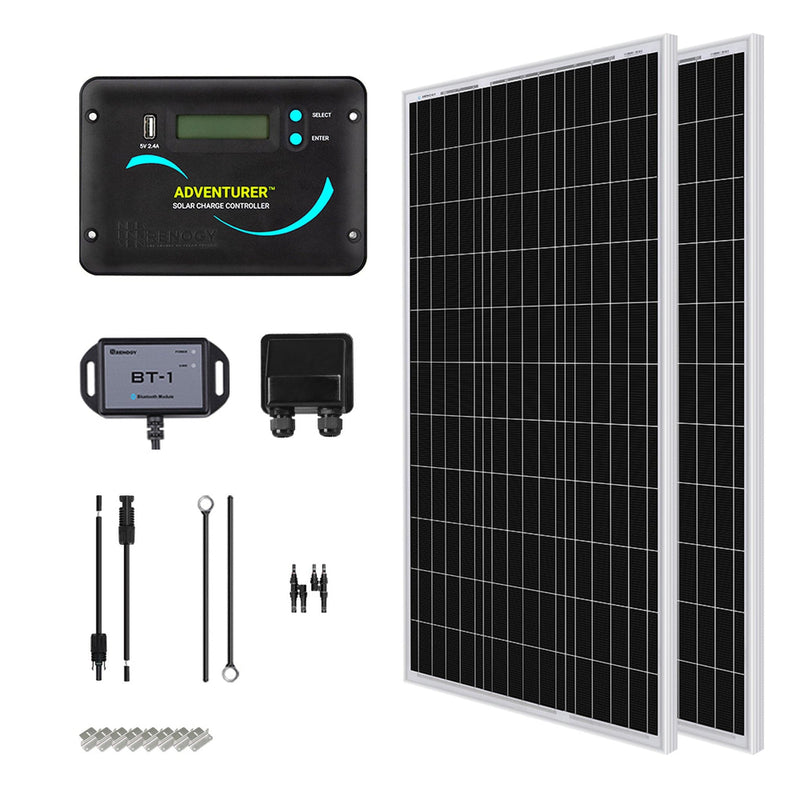 Renogy 2x 100W 12V Monocrystalline RV Solar Kit