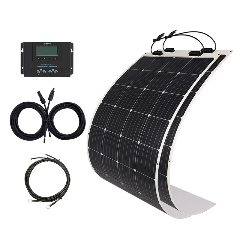Renogy 2x 175W 12V Flexible Monocrystalline Solar Panel Kit