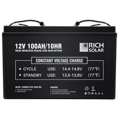 Rich Solar 12V/100Ah AGM Deep Cycle Battery