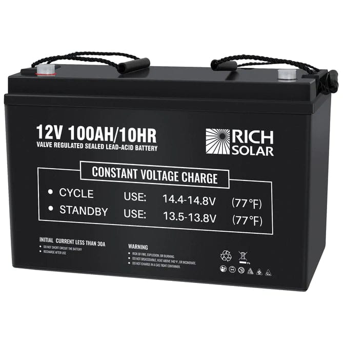 Rich Solar 12V/100Ah AGM Deep Cycle Battery