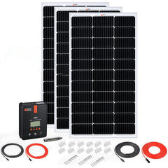 Rich Solar 3x 100W Monocrystalline Solar Panel Kit