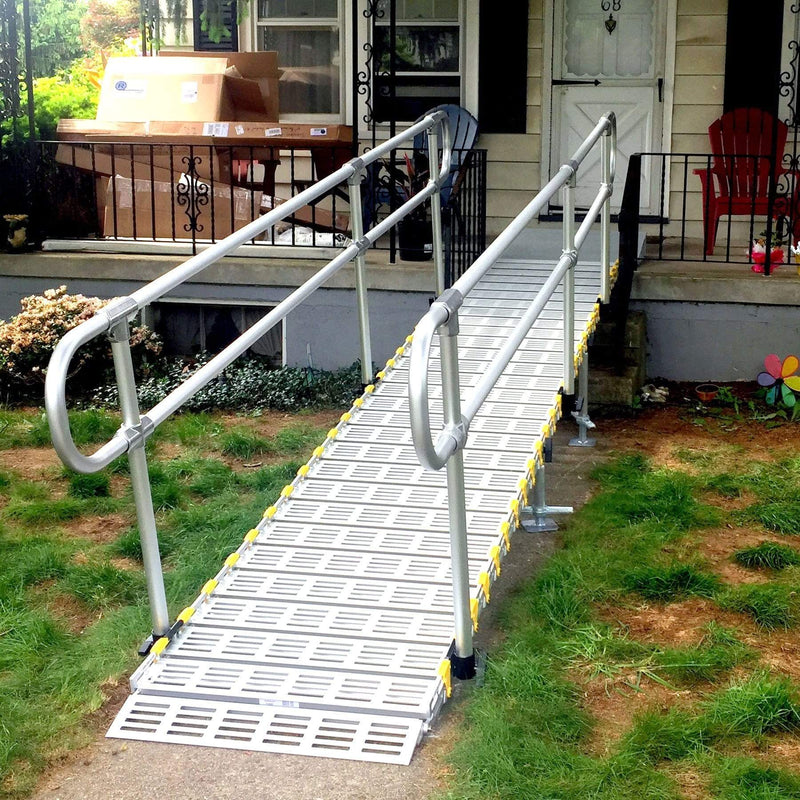 Roll-A-Ramp Modular Portable Ramp With Loop End Handrail On Two Sides M30-5-2L