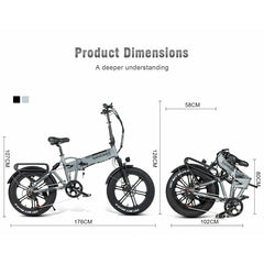 Samebike XWXL09 48V/10Ah 500W Folding Fat Tire Electric Bike