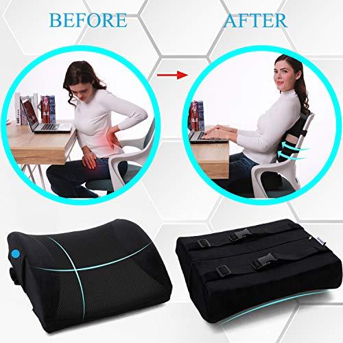 Lumbar Support Back Pillow Office Chair and Car Seat Cushion