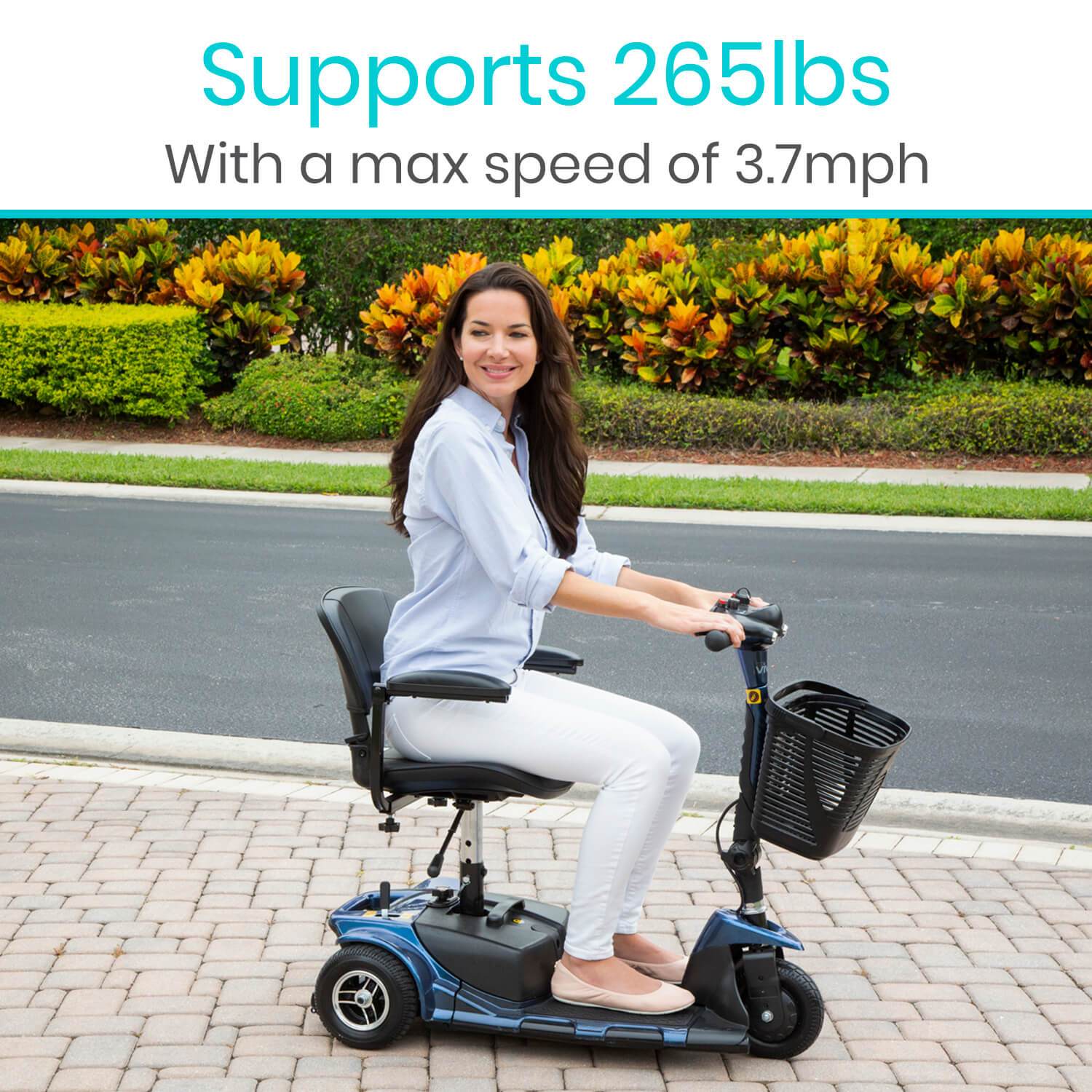 Vive Health 12V/12Ah 3-Wheel Mobility Scooter MOB1025