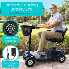 Vive Health 24V/20Ah 250W 4-Wheel Mobility Scooter