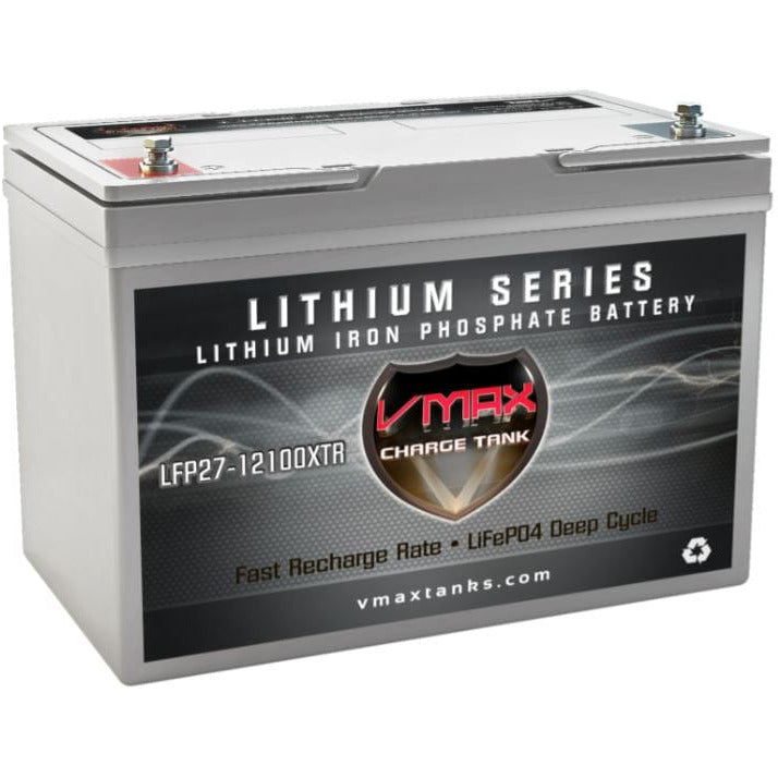 Vmaxtanks LFP27-12100XTR 12.8V/100Ah Dual Purpose LiFePO4 Deep Cycle Battery